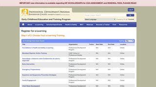 The Early Childhood Education and Training Program (ECETP) e-Learning Courses OCFS funds the ECETP catalog of online trainings. . Ecetp find trainings